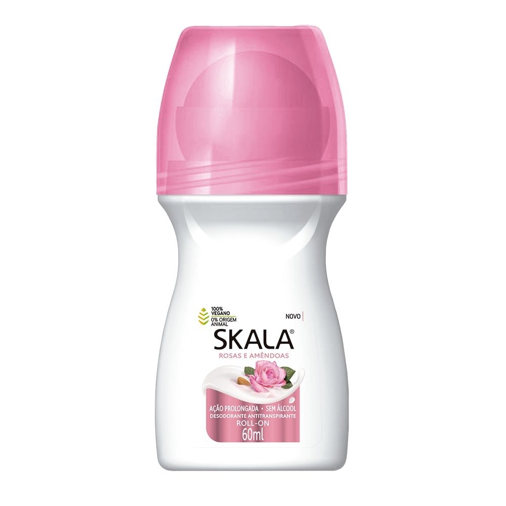 Desodorante Skala Roll-On Rosas e Amêndoas 60ml