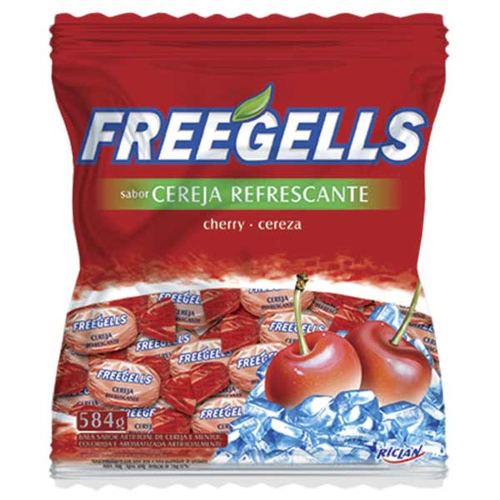 Bala Freegells 584g Cereja