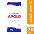 Algodão Apolo Hidrófilo 25g Embalagem com 20 Unidades
