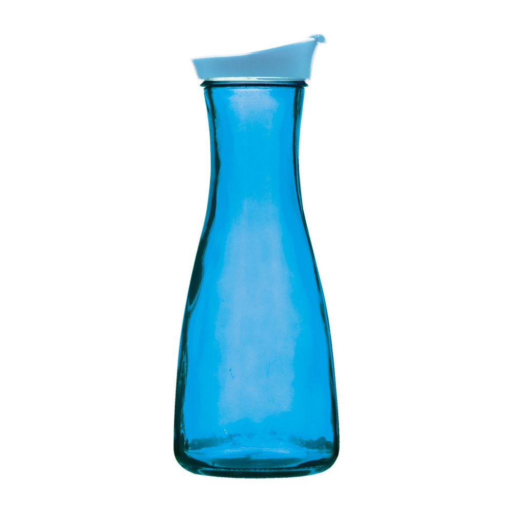 Garrafa Vidro 1L com Tampa Plástica Style Color Yazi
