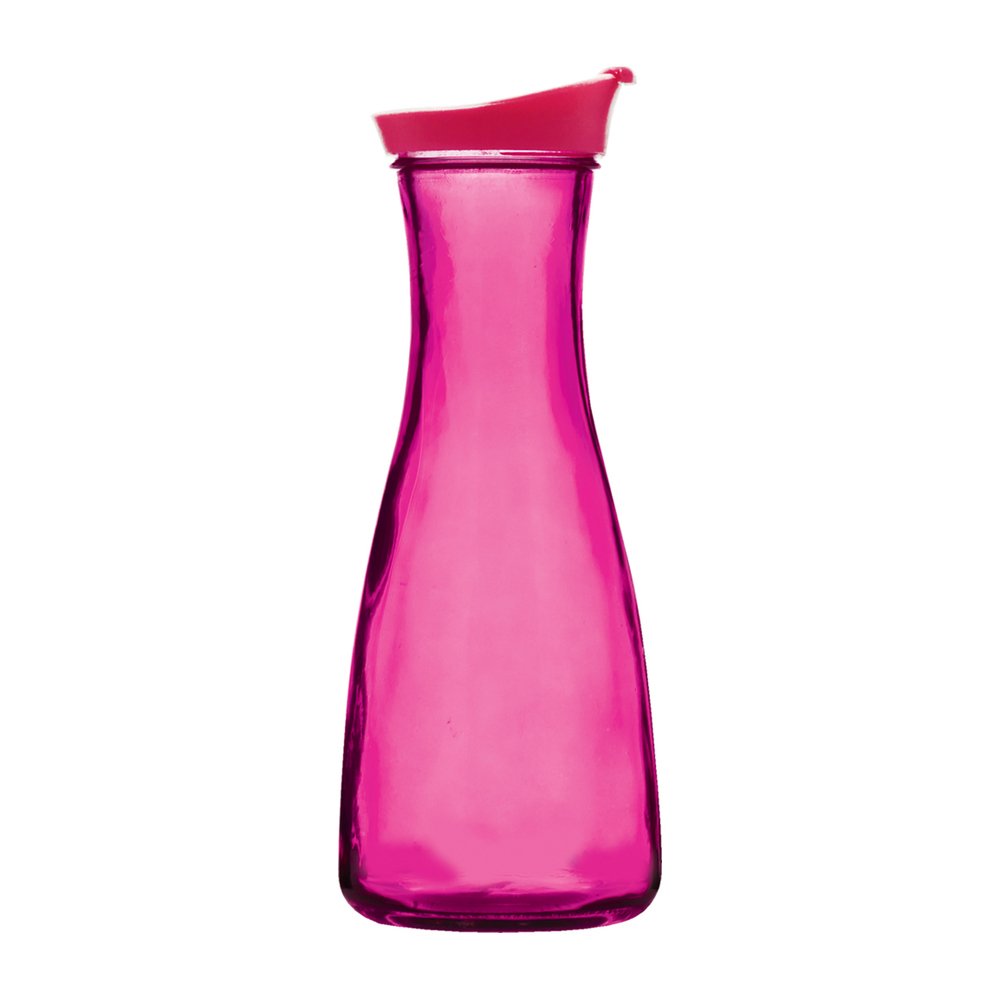 Garrafa Vidro 1L com Tampa Plástica Style Color Yazi