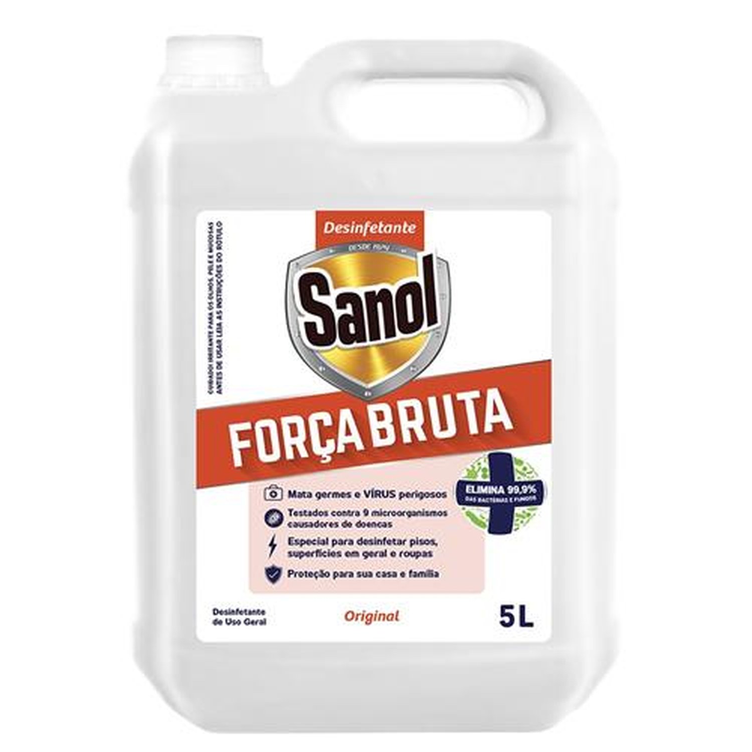 Desinfetante Sanol Força Bruta Original 2x5L