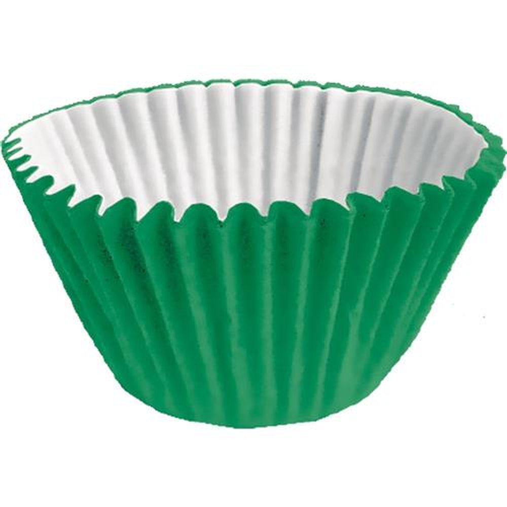 Forminha Papel N 1 Verde - Embalagem com 100 unidades.