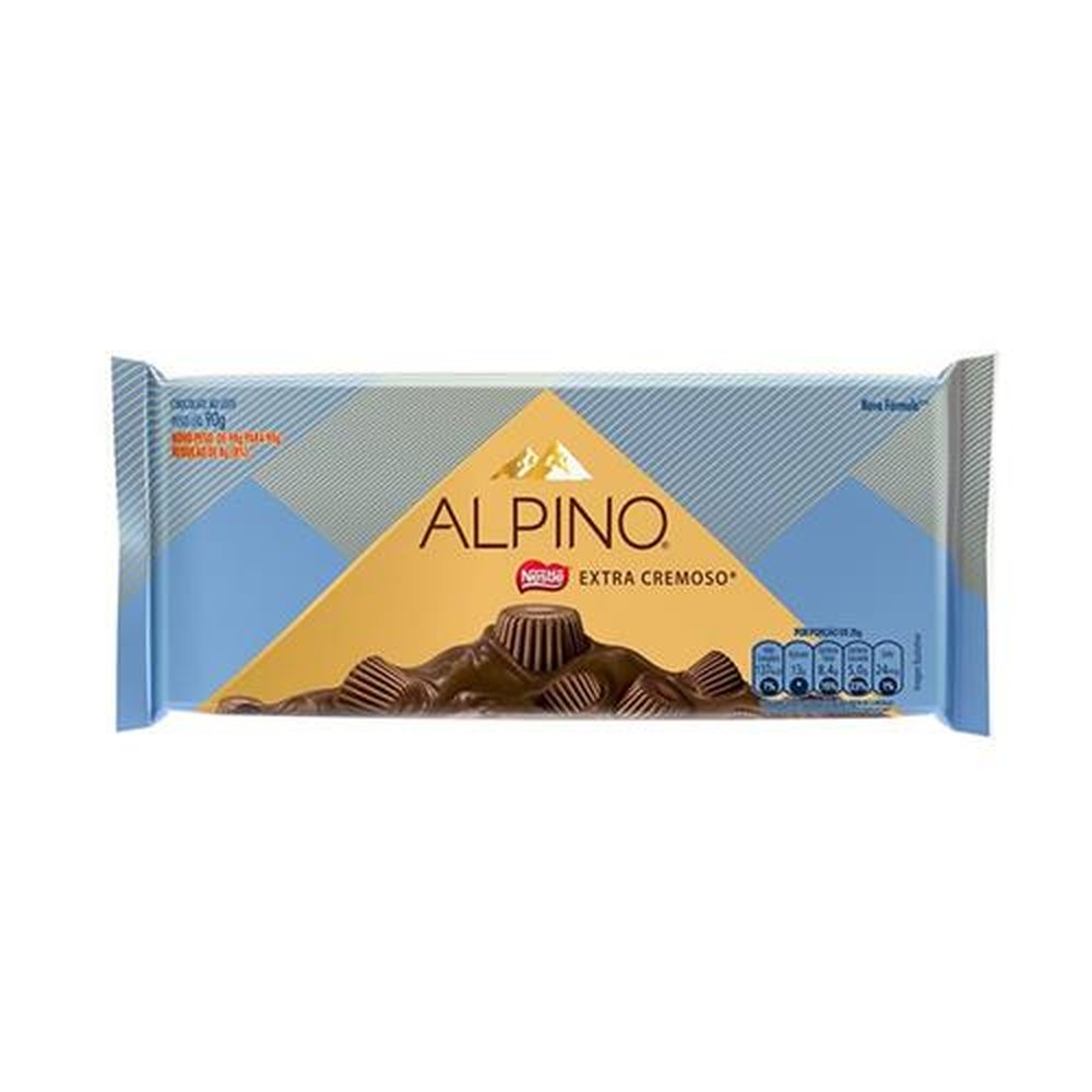 Chocolate Extra Cremoso Alpino Nestlé 90g