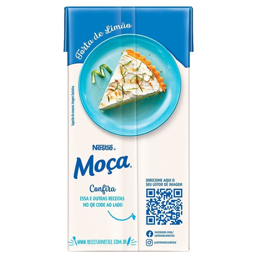 Leite Condensado Semidesnatado Moça Nestlé 395g - Caixa com 27 Unidades