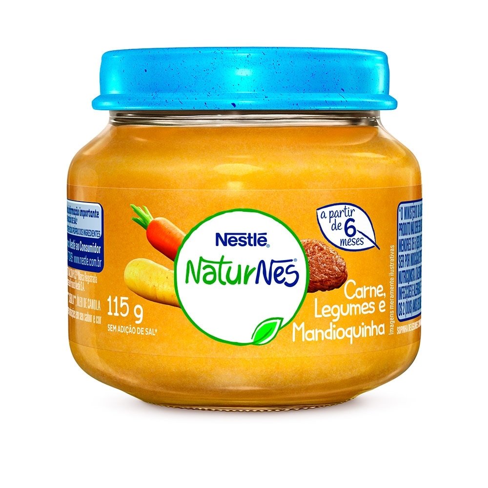 Papinha Carne, Legumes e Mandioquinha Nestle 115g