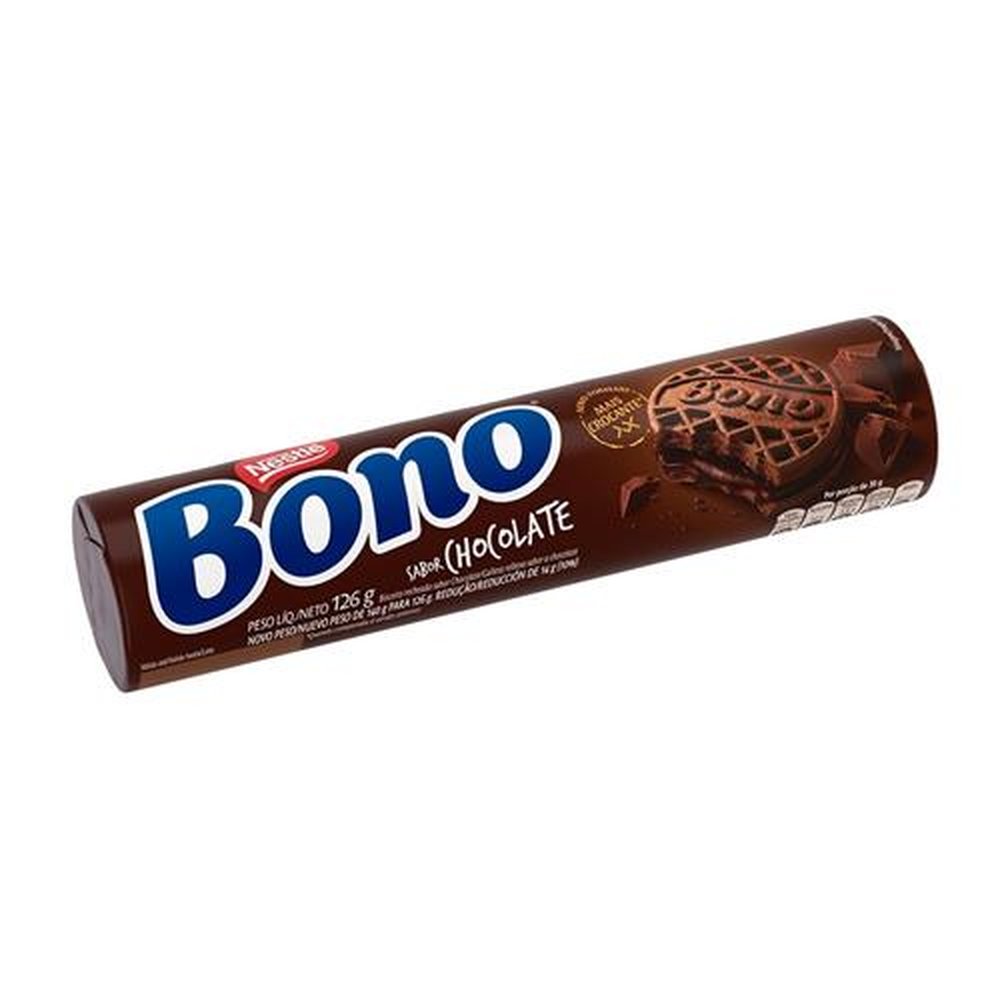 Biscoito Bono Recheado Chocolate 126g 60Un