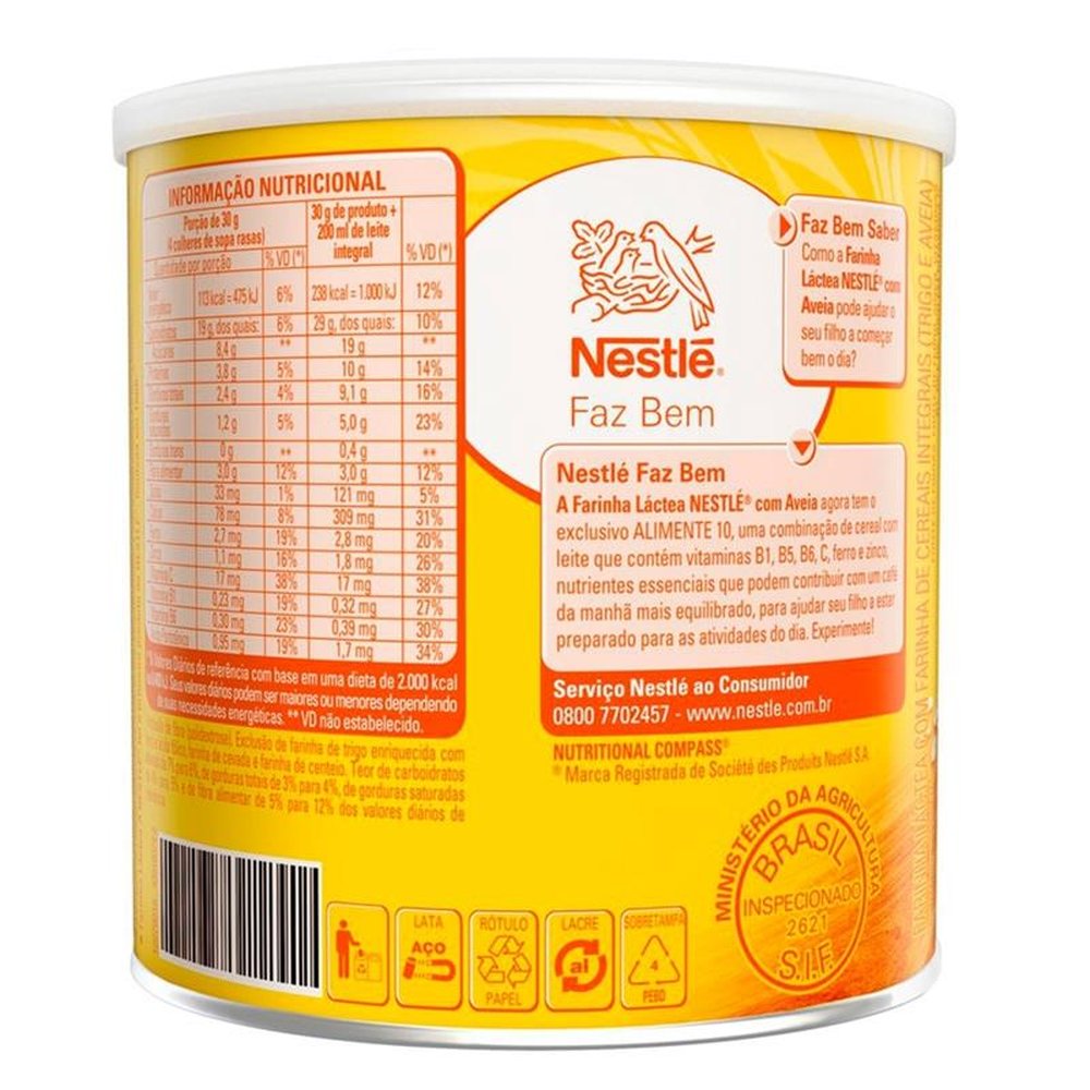 Farinha Láctea Nestlé Multigrãos 380g