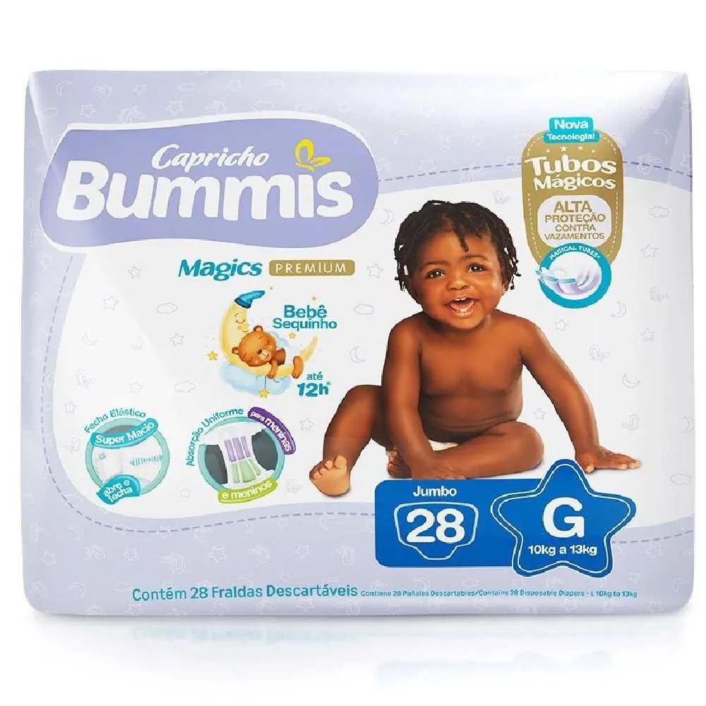 Fralda Capricho Bummis Jumbo G 1X28