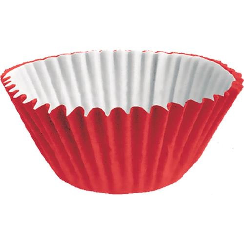 Forminha Papel N 5 Vermelha - Embalagem com 100 unidades.