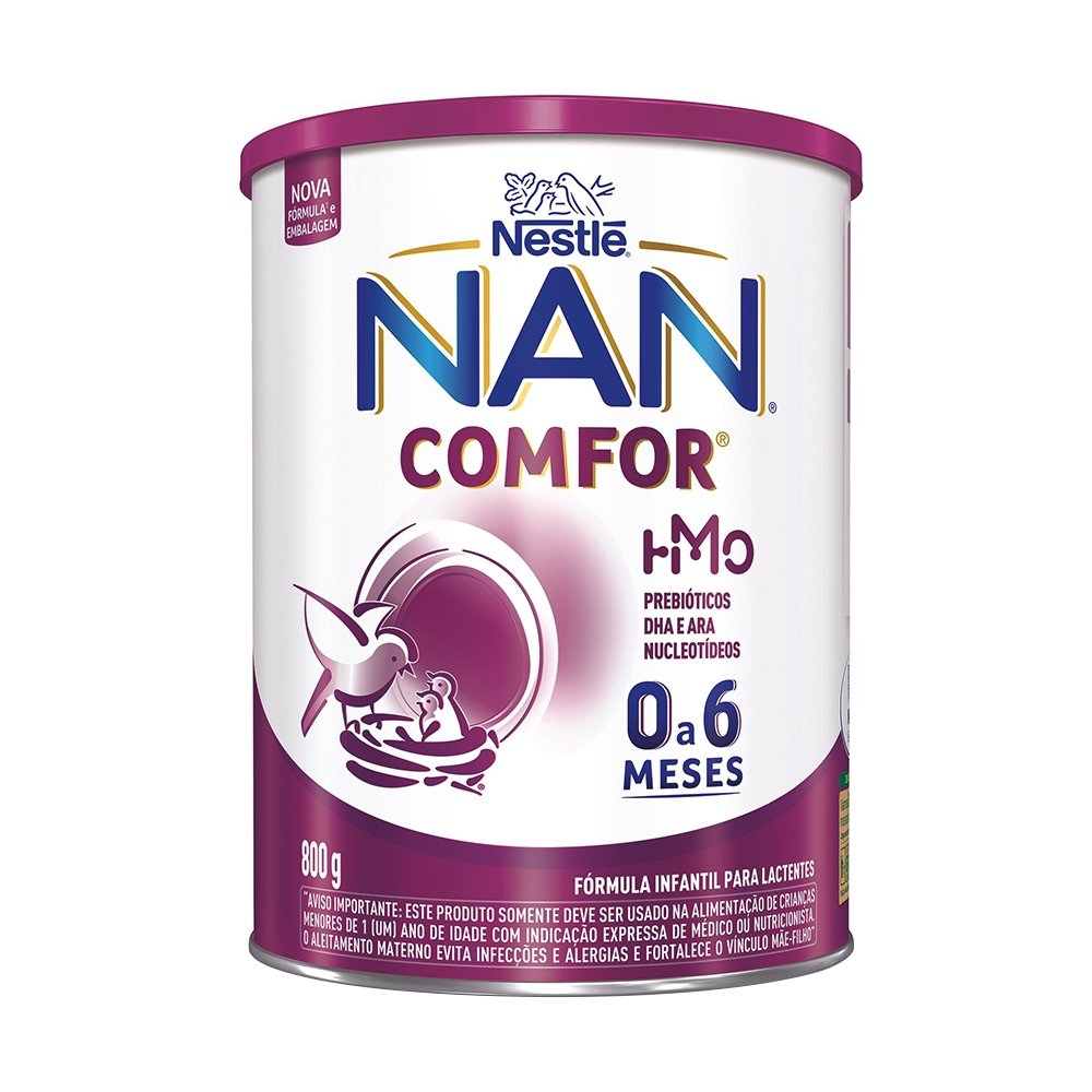 Fórmula Infantil Nan Comfor HMO de 0 a 6 meses 800g