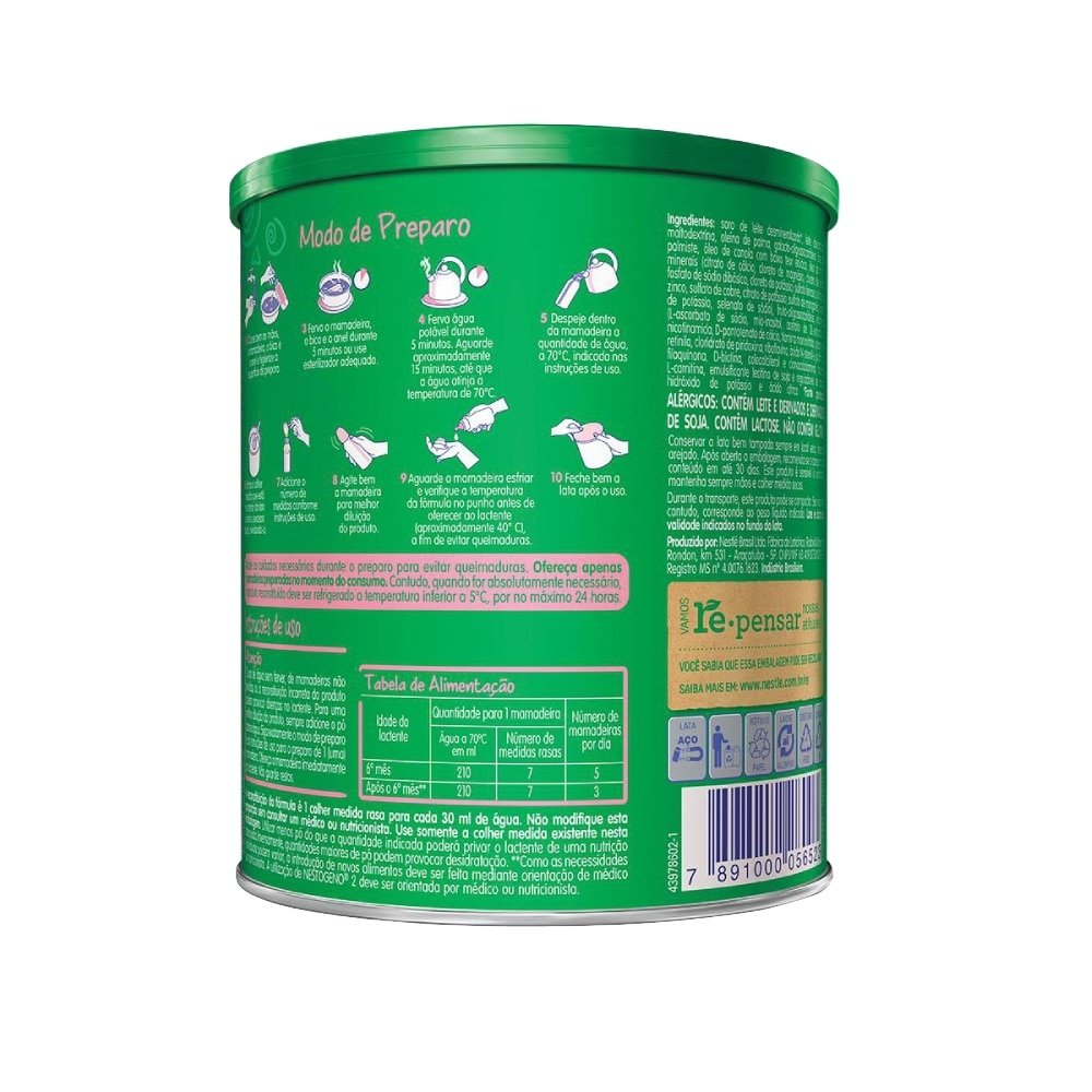 Fórmula Infantil Nestogeno 2 400g