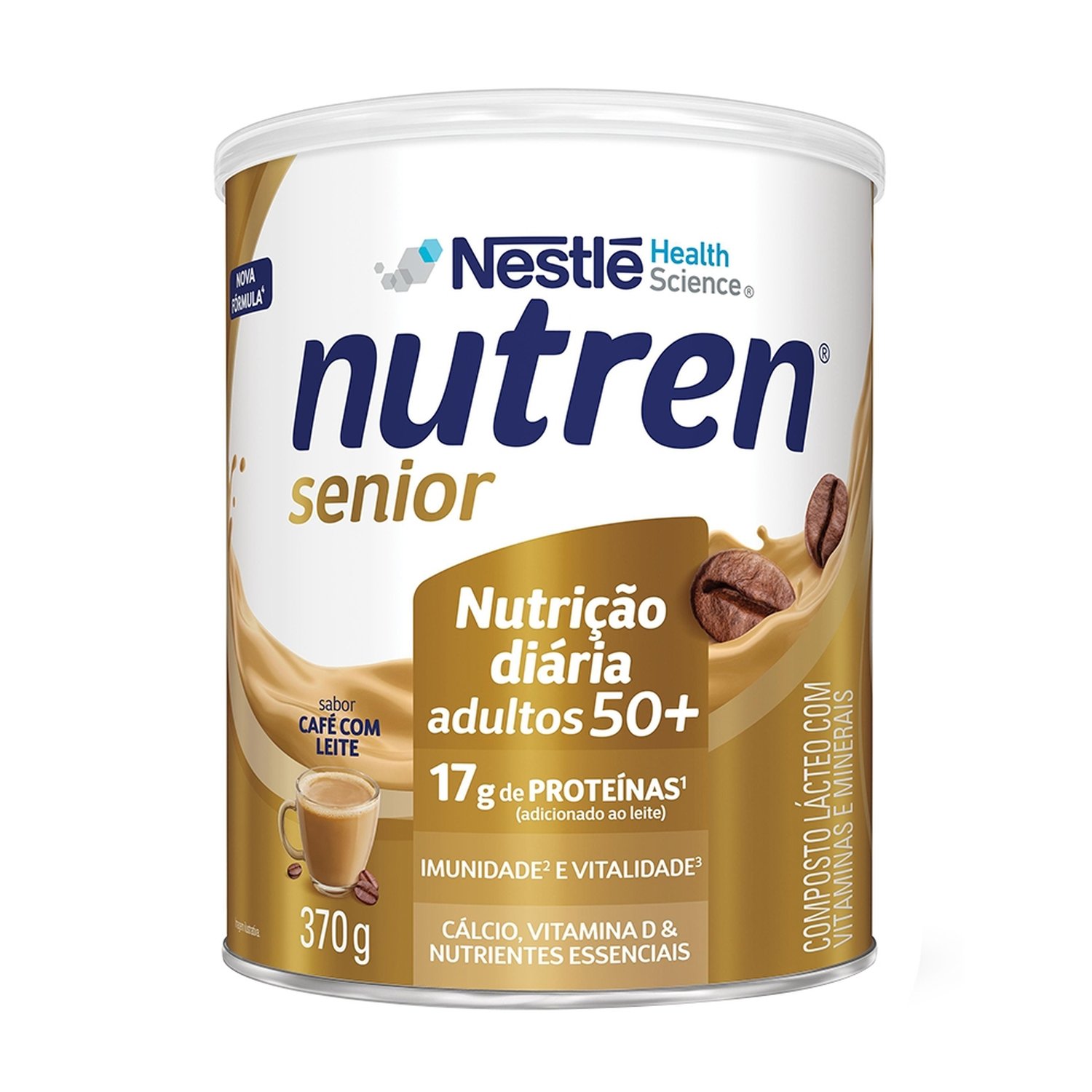 Nutren Senio Suplemento Alimentar Café com Leite 370g - Nestlé