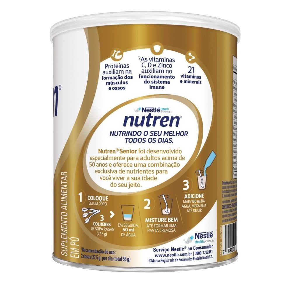 Complemento Alimentar Nutren Senior Sem Sabor 370g