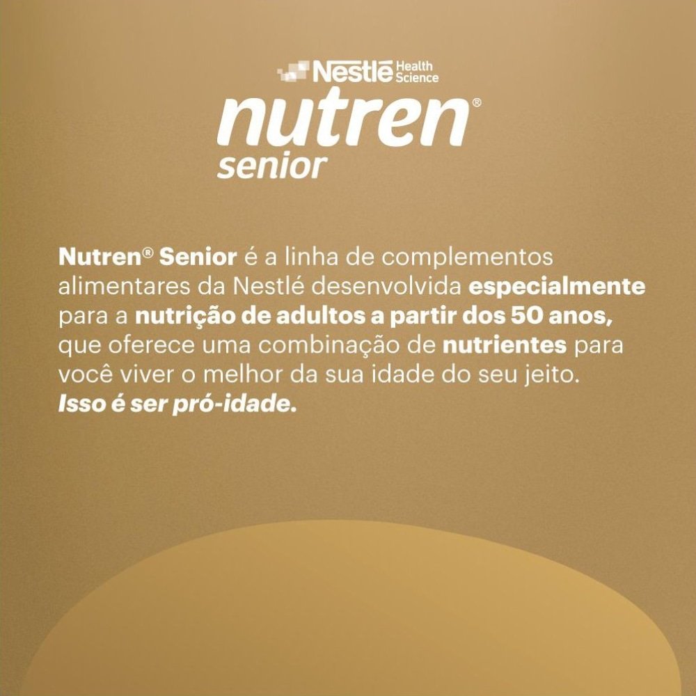 Complemento Alimentar Nutren Senior Sem Sabor 370g
