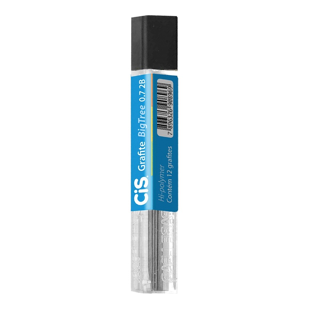 Grafite Cis 0,7mm 2B - Embalagem com 12 Unidades