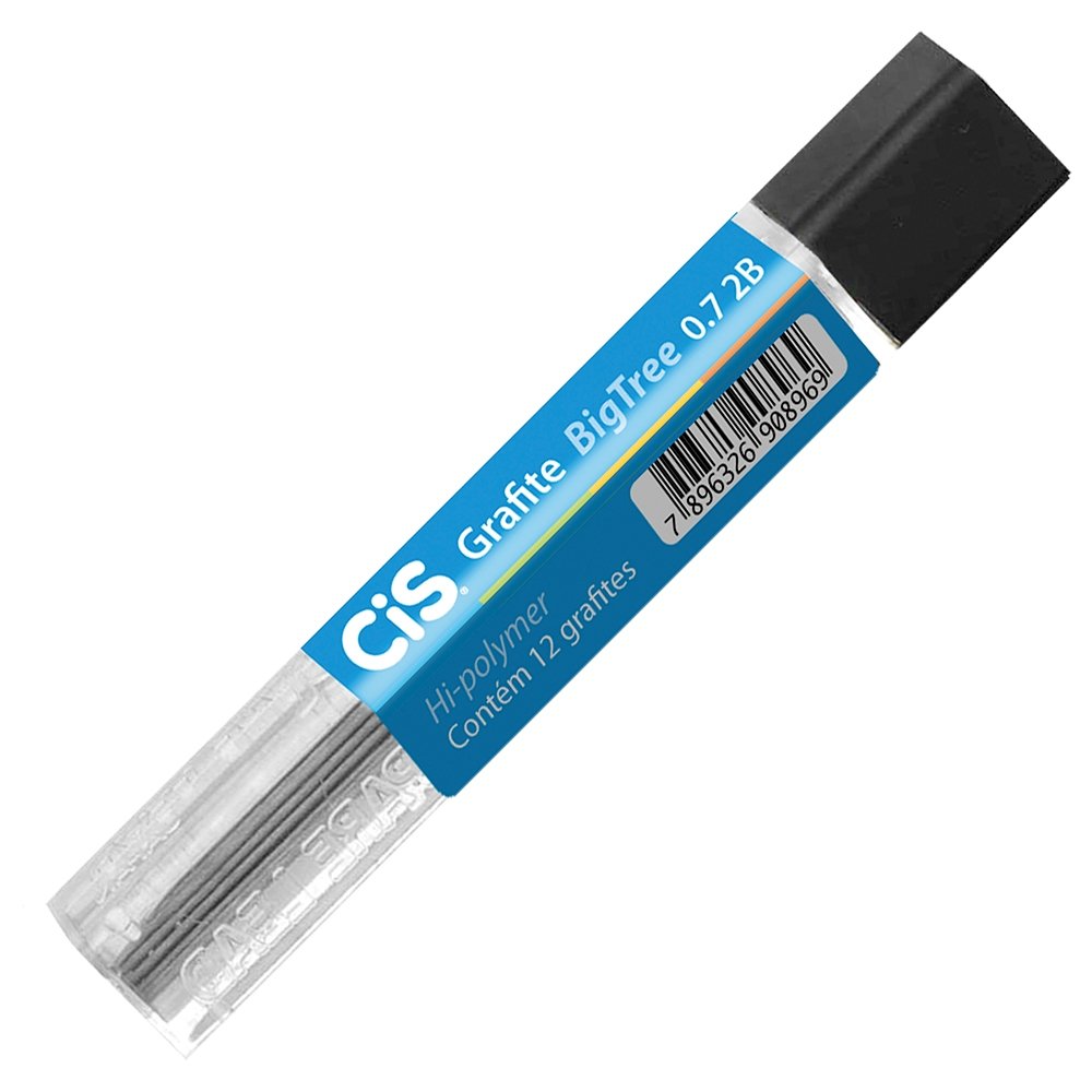 Grafite Cis 0,7mm 2B - Embalagem com 12 Unidades