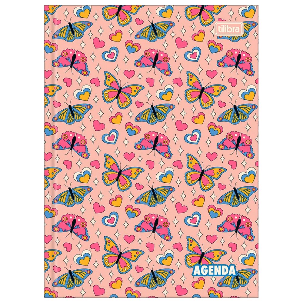 Agenda Escolar Tilibra Capa Dura Pepper - Embalagem com 6 Unidades