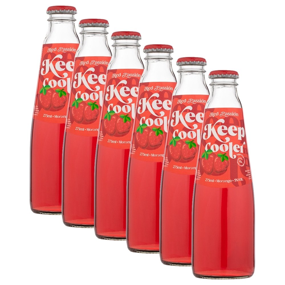Keep Cooler Classic Morango 275 ml - Embalagem com 6 Unidades