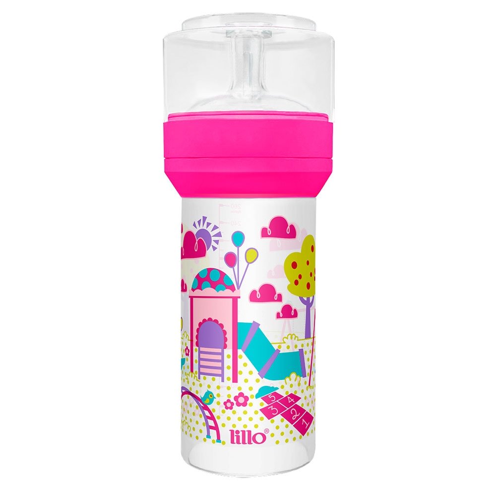 Mamadeira Lillo Evolution Silicone 300ml Rosa