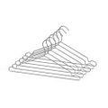 Conjunto Com 6 Cabides Tintureiro Cromado Leve6 Pague5 Arthi - Embalagem Com 12 Conjuntos