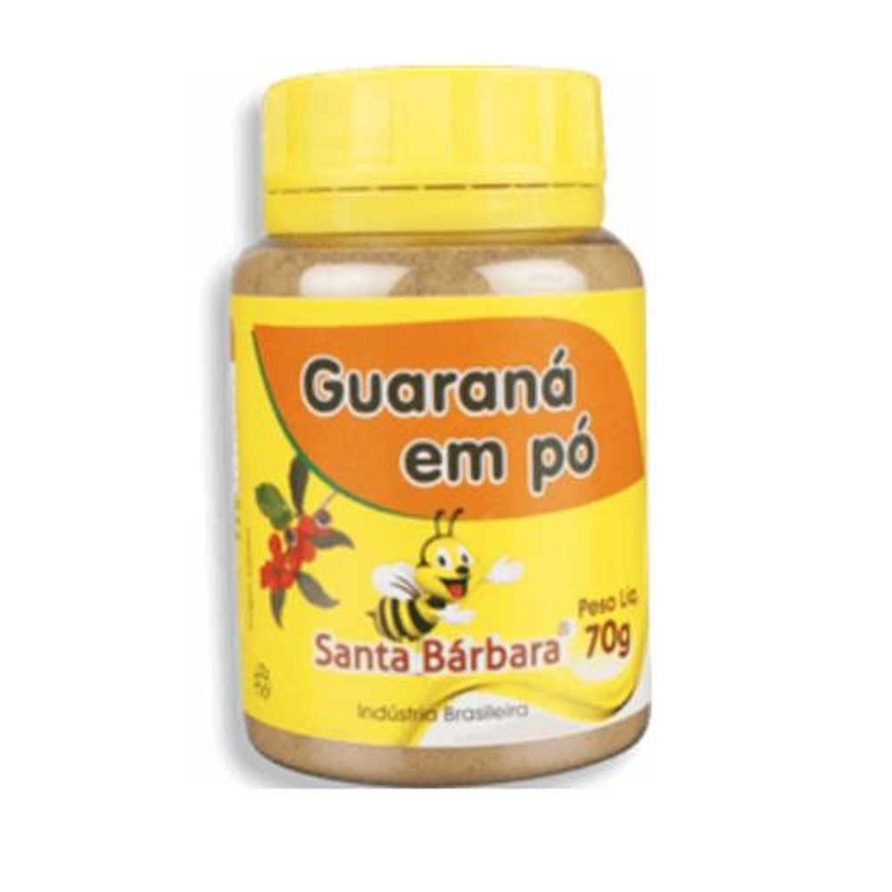 Guaraná em Pó vidro 70g Santa Bárbara