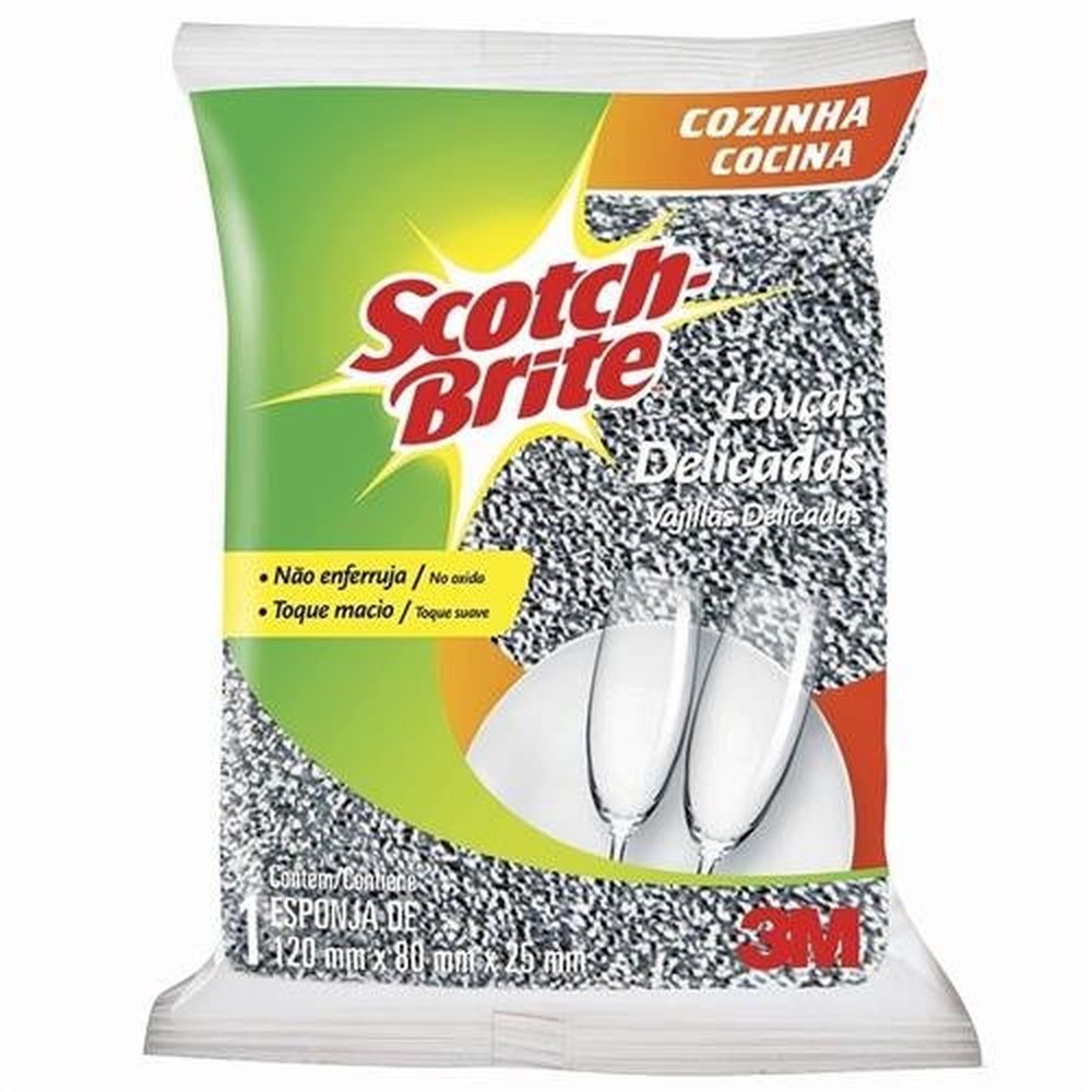Scotch Brite Esponja Prateada Unitaria-Un/1