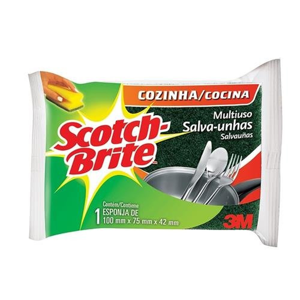 Scotch Brite Esponja Multiuso Salva-Unha Unitaria-Un/1