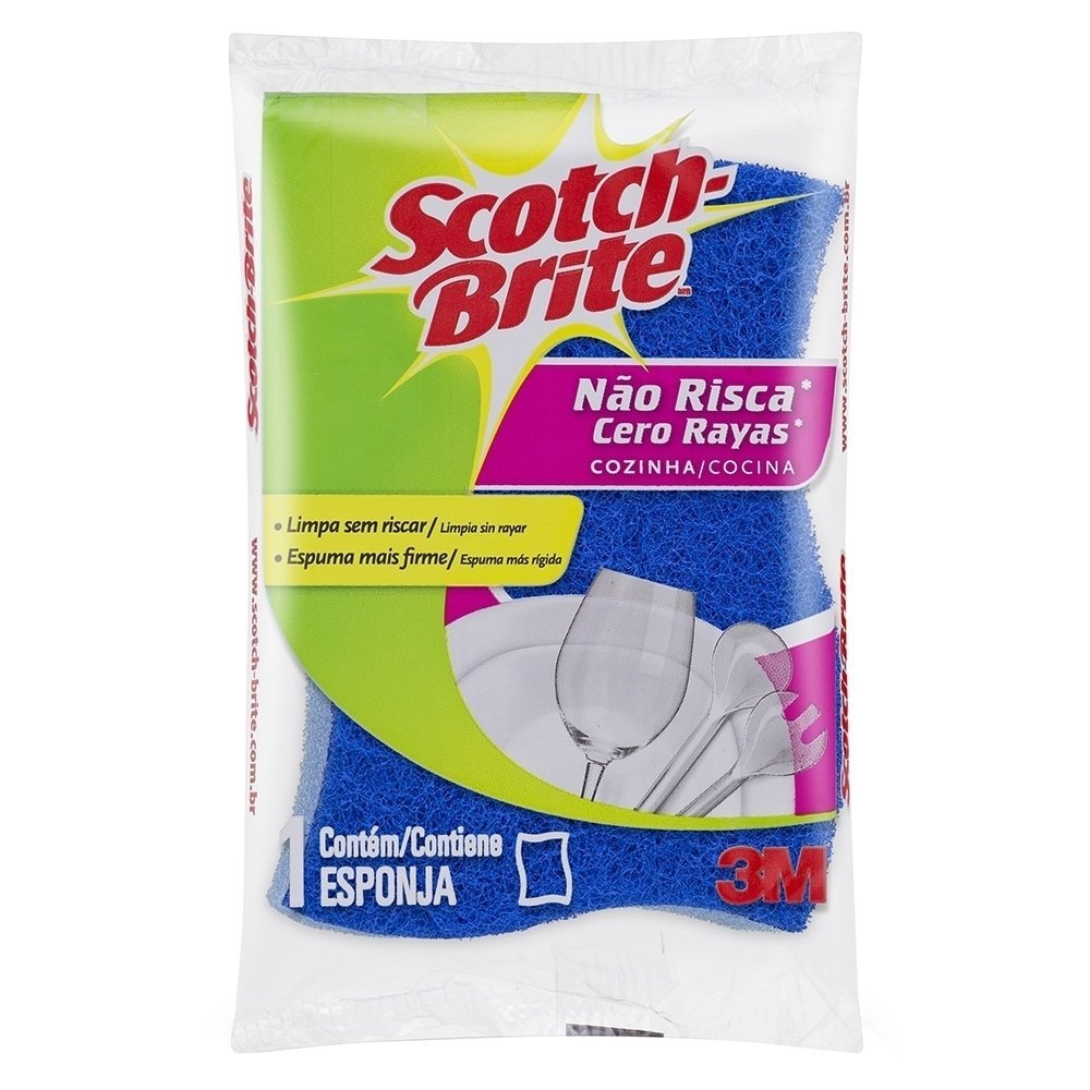 Scotch Brite Esponja Nao Risca Azul Unitaria-Un/1