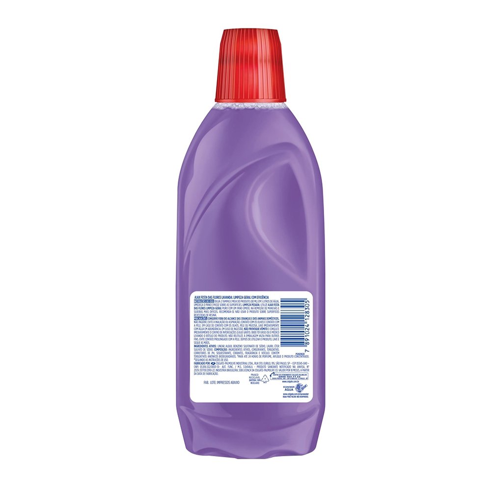 Limpador Diluível Ajax Festa Flores Lavanda 500ml