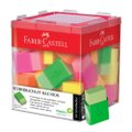 Borracha Faber Castell Max Neon Embalagem com 24 Unidades