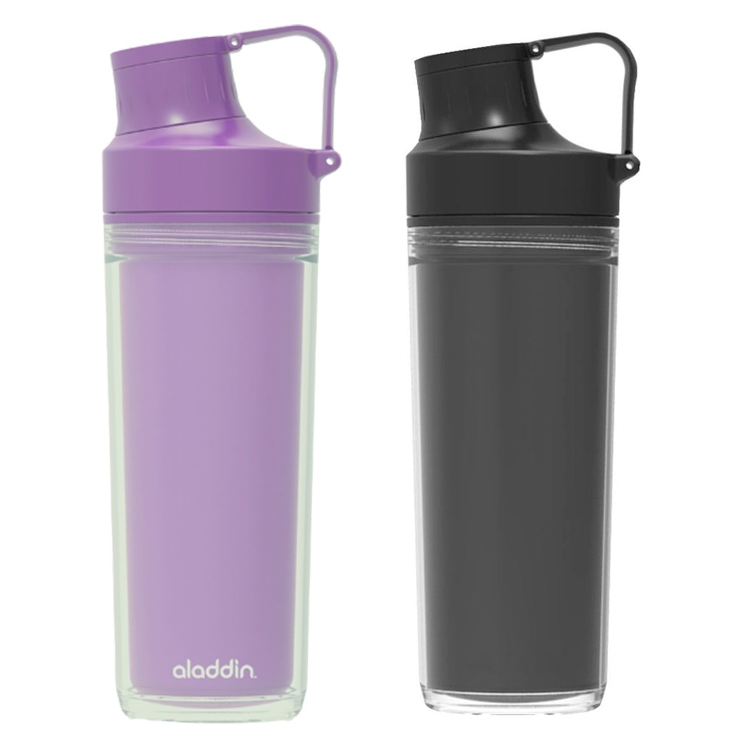 Garrafa Aladdin Active Parede Dupla 500ml Black/Rubine 7040