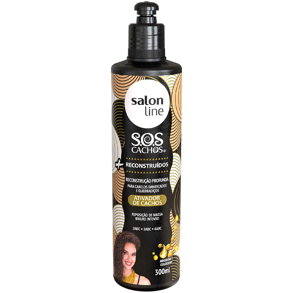 Ativador De Cachos Salon Line Sos Arginina Reconstrucao 300Ml
