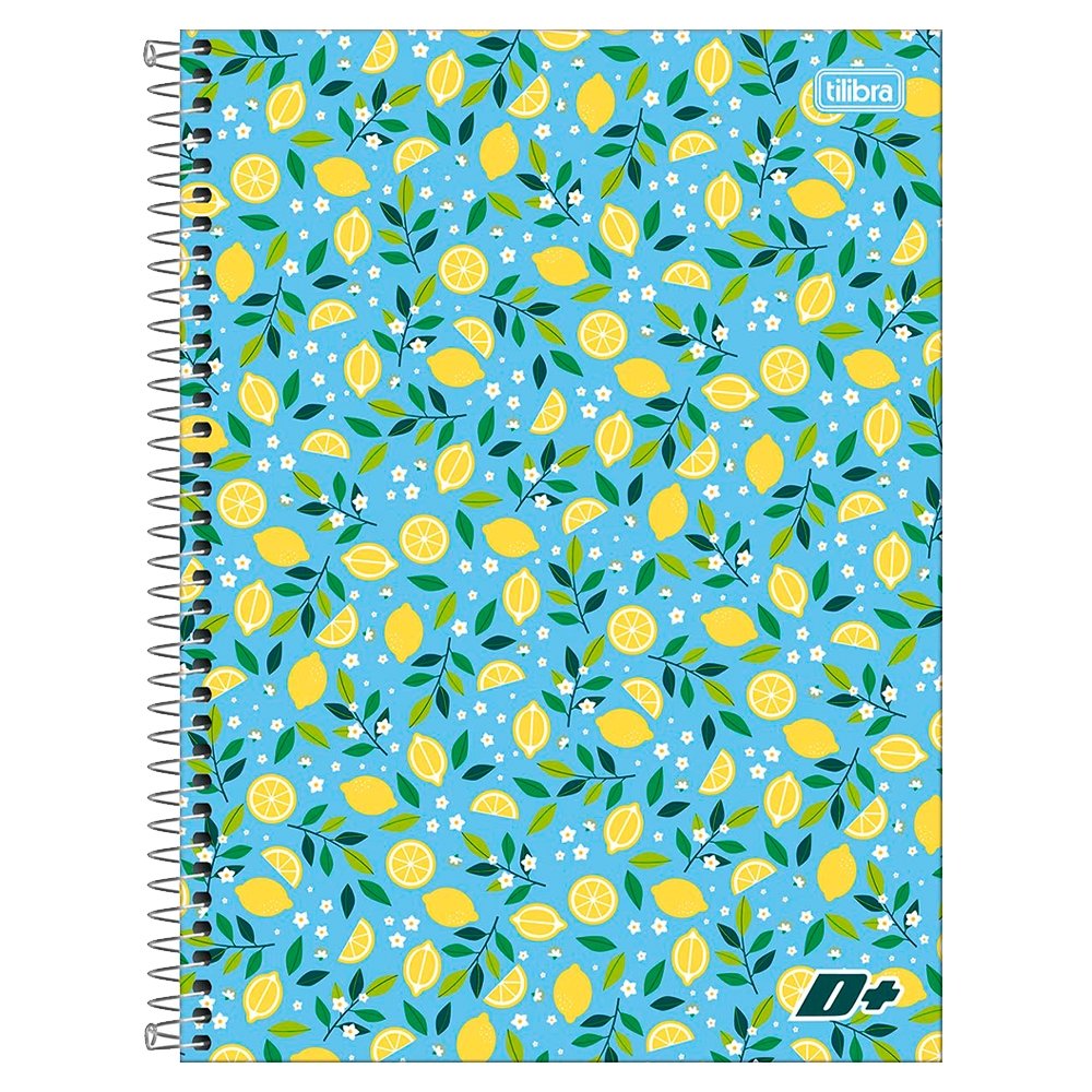Caderno Espiral Tilibra Universitário Capa Dura Mais+ Feminino 16 Matérias 320 Folhas - Embalagem com 2 Unidades (Sortidos)