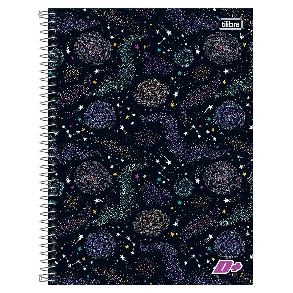 Caderno Espiral Tilibra Universitário Capa Dura Mais+ Feminino 16 Matérias 320 Folhas - Embalagem com 2 Unidades (Sortidos)