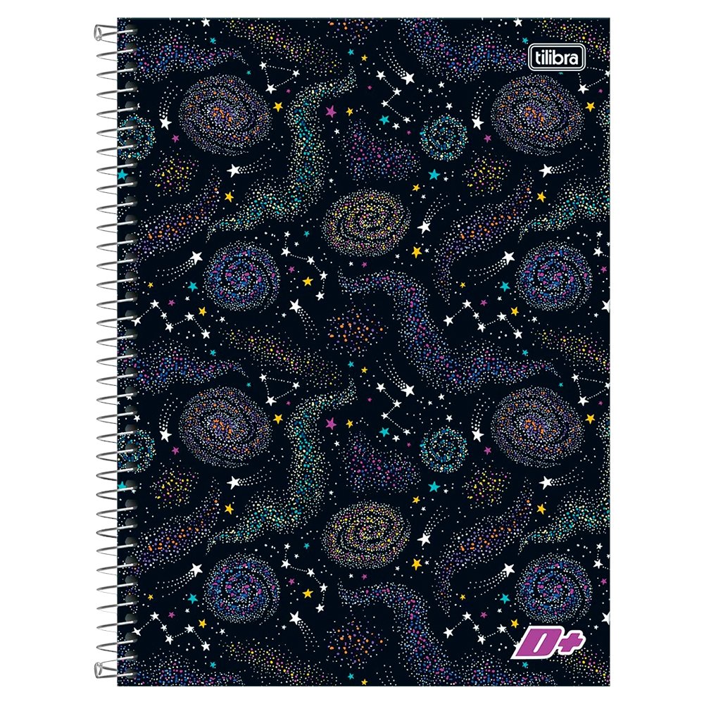Caderno Espiral Tilibra Universitário Capa Dura Mais+ 20 Matérias 400 Folhas - Embalagem com 2 Unidades (Sortidos)