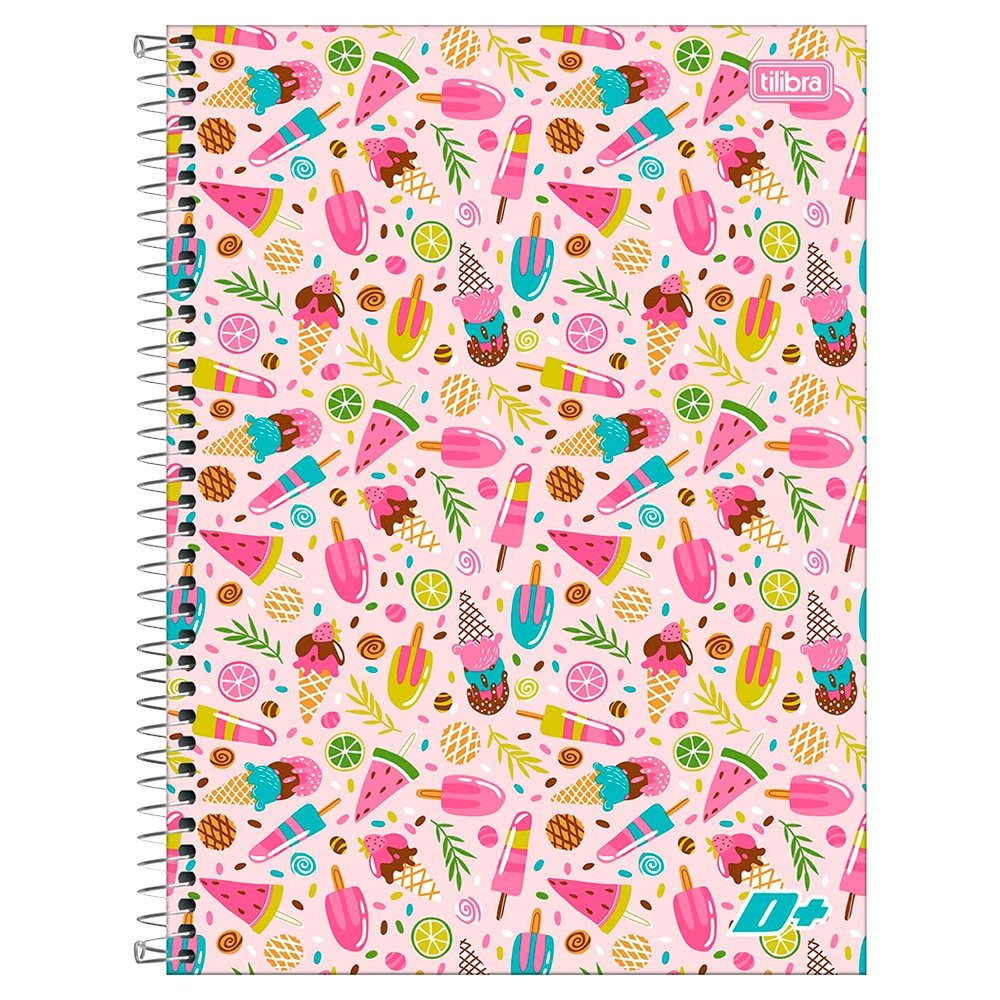 Caderno Espiral Tilibra Universitário Capa Dura Mais+ 20 Matérias 400 Folhas - Embalagem com 2 Unidades (Sortidos)