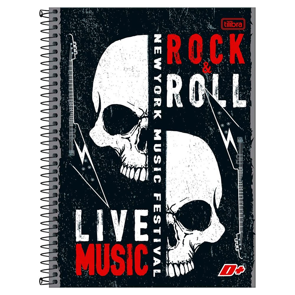 Caderno Espiral Tilibra Universitário Capa Dura Mais+ 20 Matérias 400 Folhas - Embalagem com 2 Unidades (Sortidos)