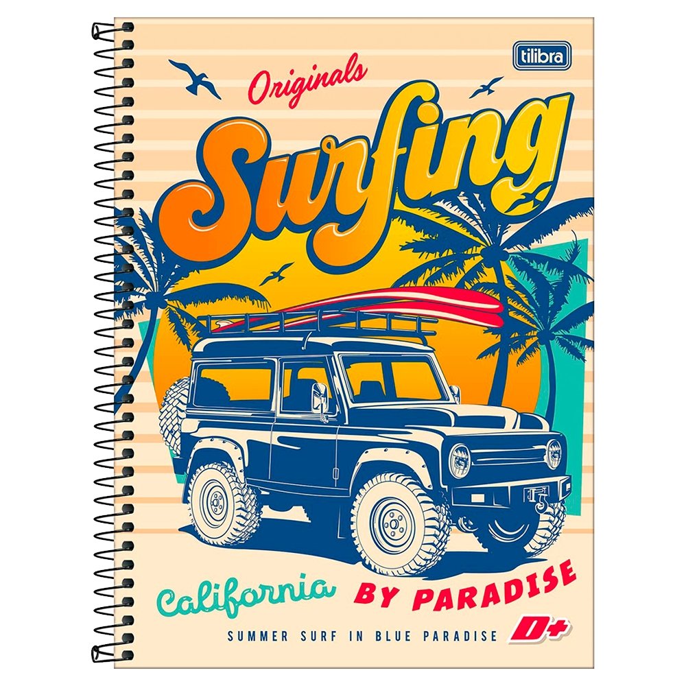 Caderno Espiral Tilibra Universitário Capa Dura Mais+ 20 Matérias 400 Folhas - Embalagem com 2 Unidades (Sortidos)