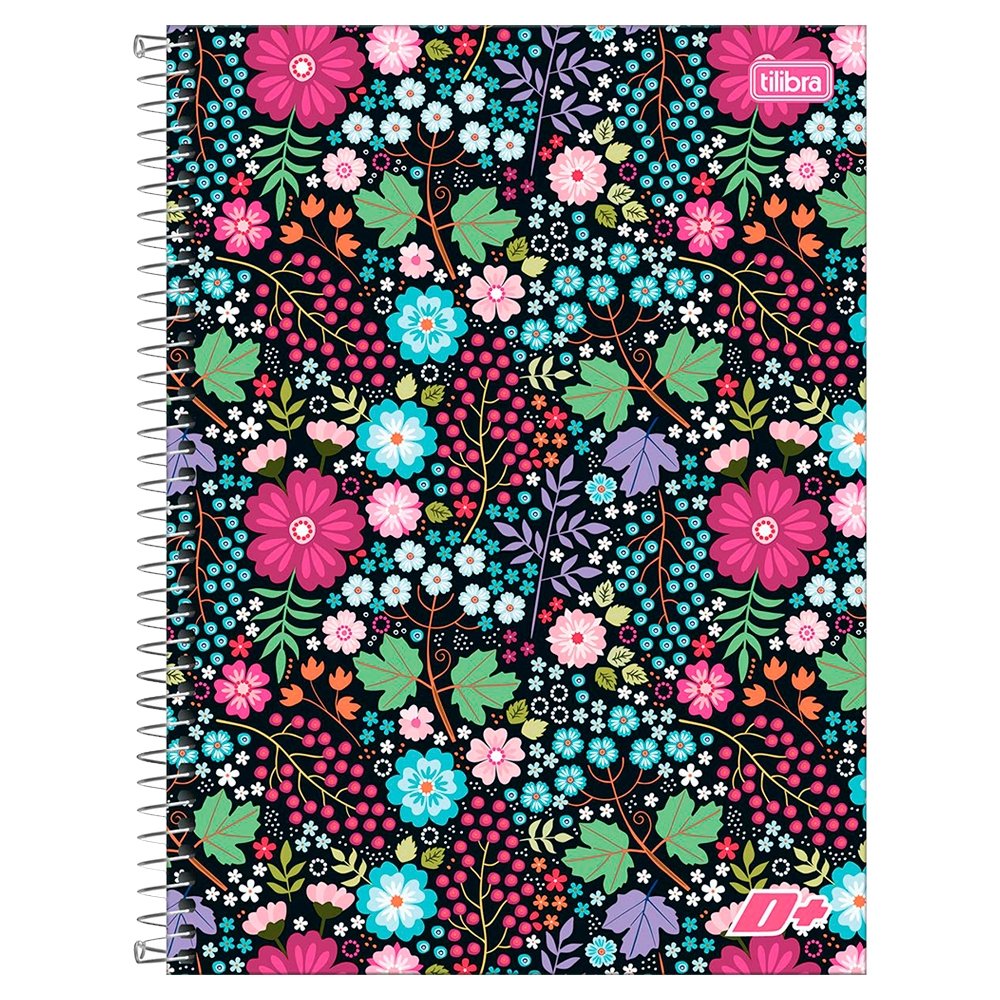 Caderno Espiral Tilibra Universitário Capa Dura Mais+ 20 Matérias 400 Folhas - Embalagem com 2 Unidades (Sortidos)