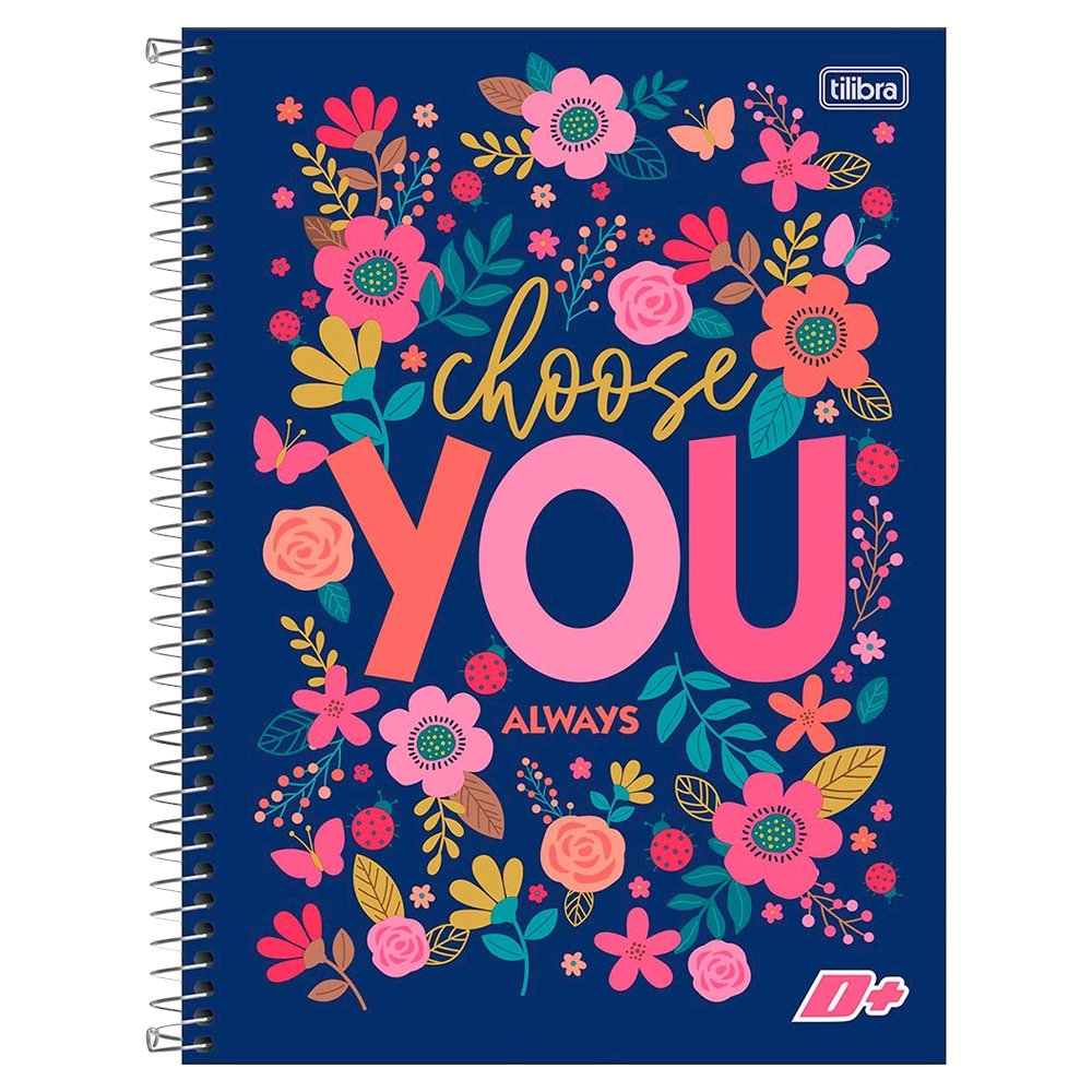 Caderno Espiral Tilibra Universitário Capa Dura Mais+ 20 Matérias 400 Folhas - Embalagem com 2 Unidades (Sortidos)