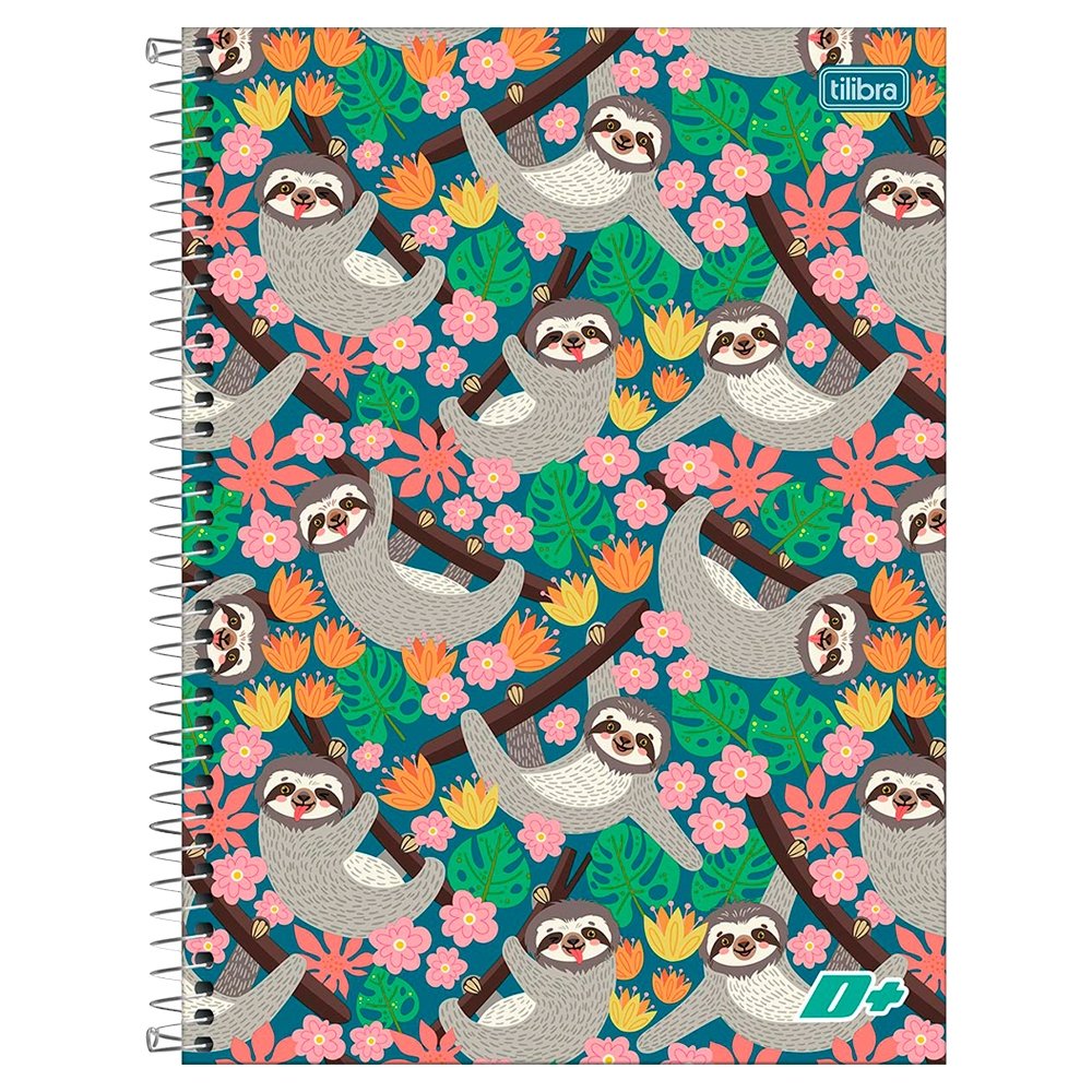 Caderno Espiral Tilibra Universitário Capa Dura Mais+ 20 Matérias 400 Folhas - Embalagem com 2 Unidades (Sortidos)