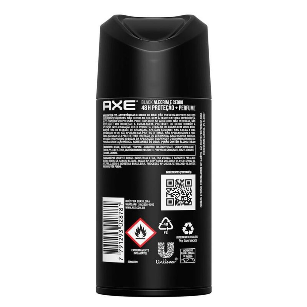 Desodorante Axe Body Spray Black 150ml