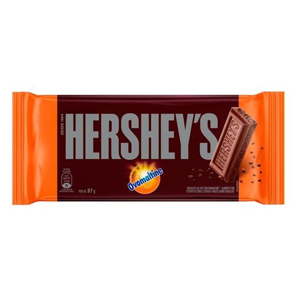 Chocolate Hersheys Ovomaltine 87g - Embalagem c/ 16 unidades