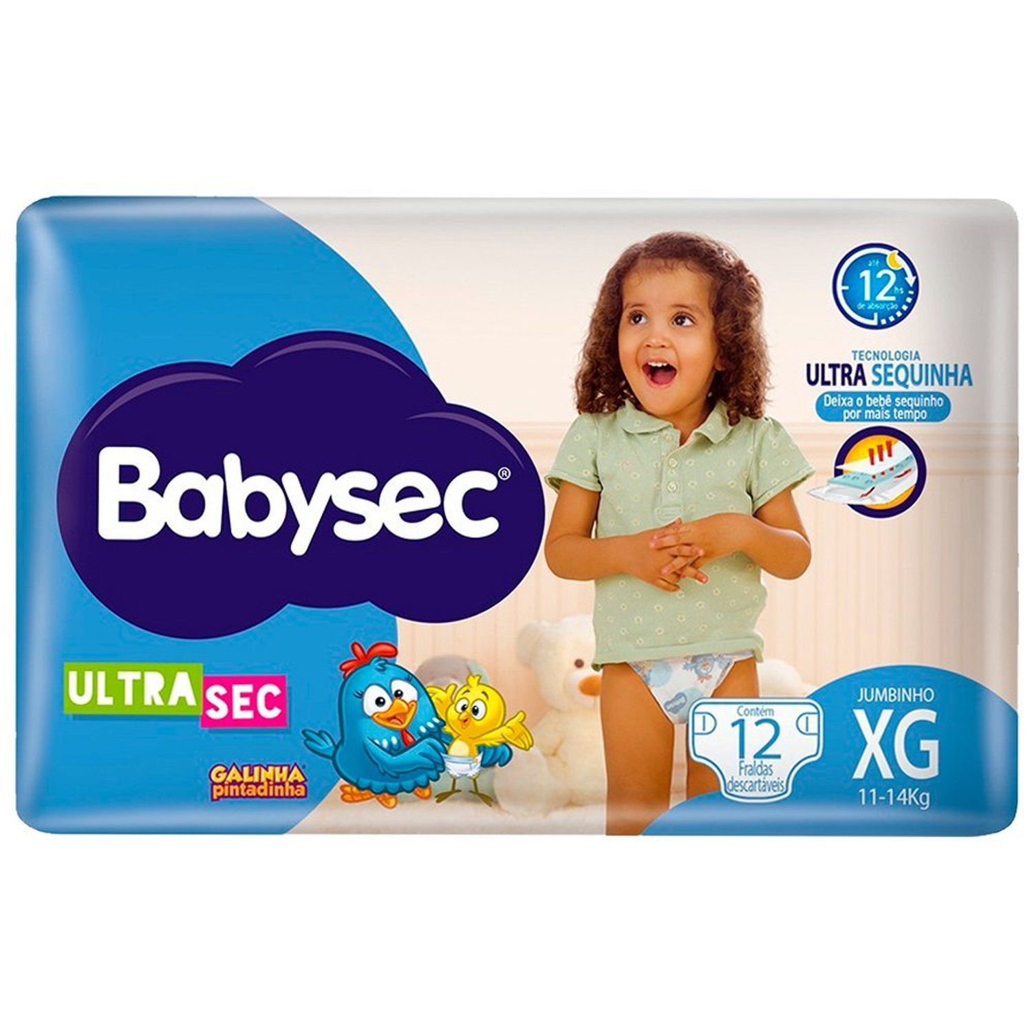 Fralda Babysec Ultra Sec Jumbinho Xg 8X12