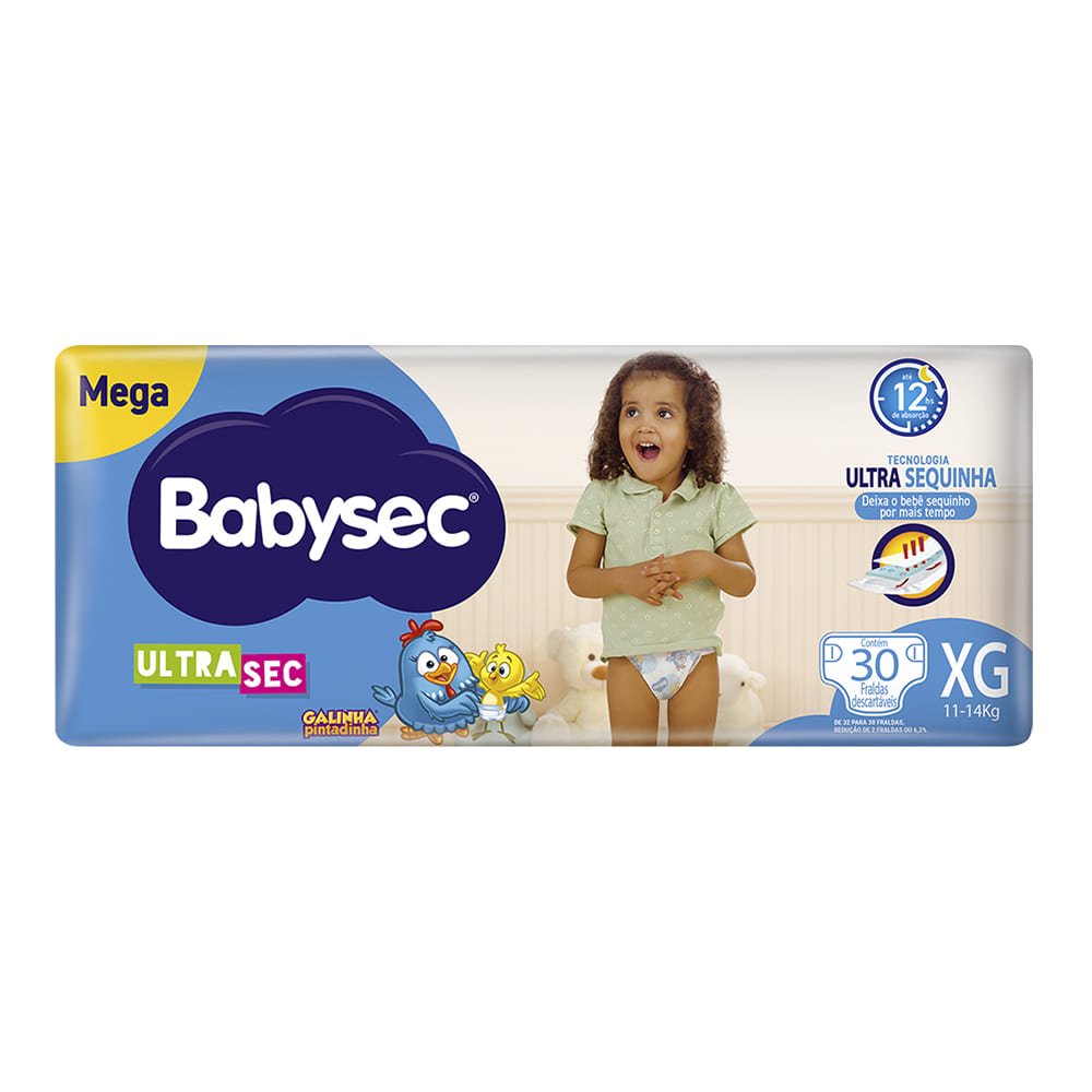 Fralda Babysec Mega Xg