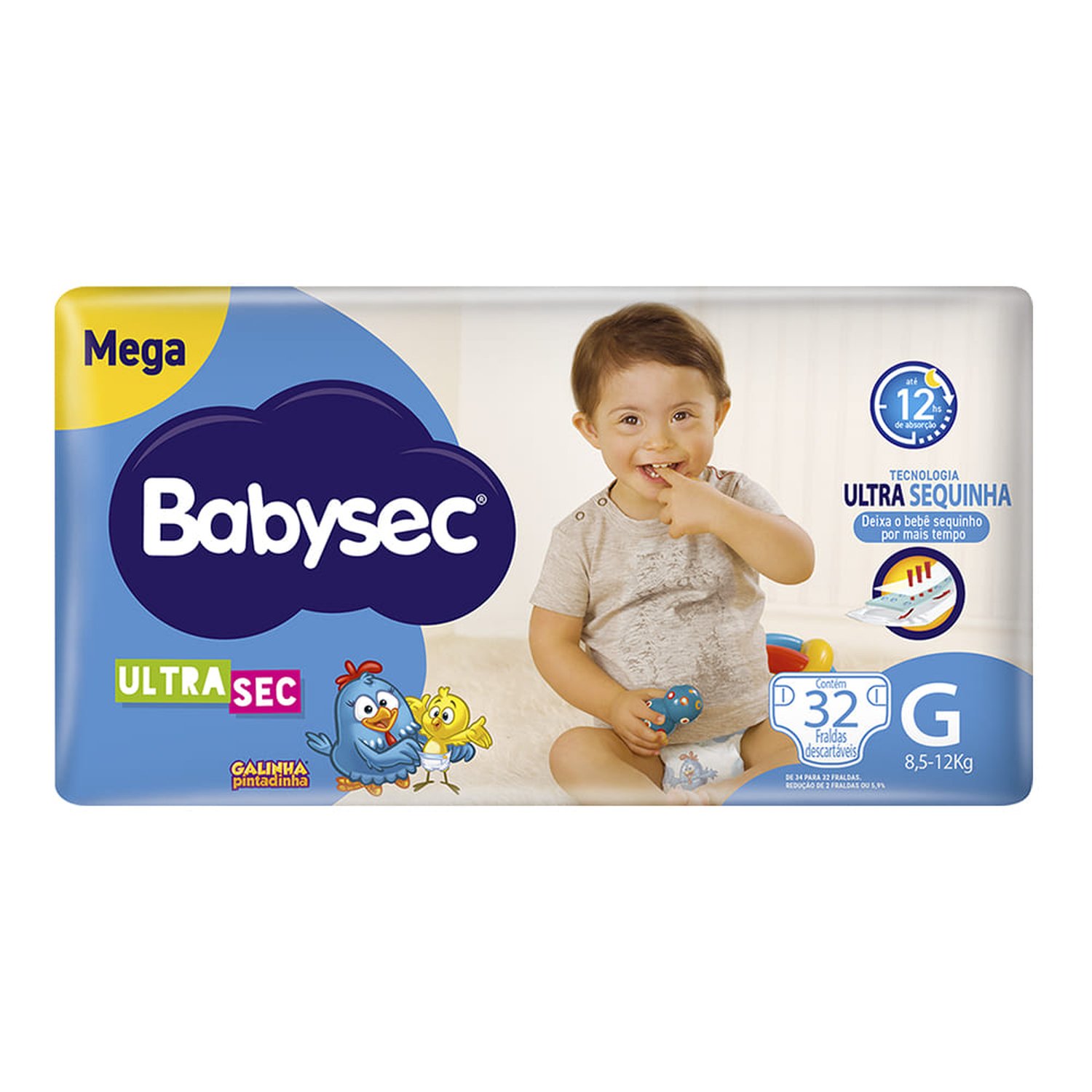 Fralda Babysec Ultra Mega G Com 32