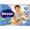 Fralda Babysec Jumbo G Com 22 Unidades