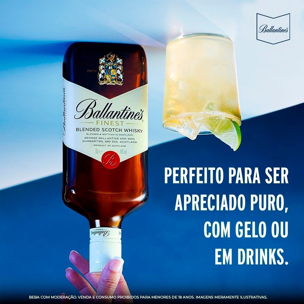 Whisky Ballantine's Finest Blended Escocês 1 Litro