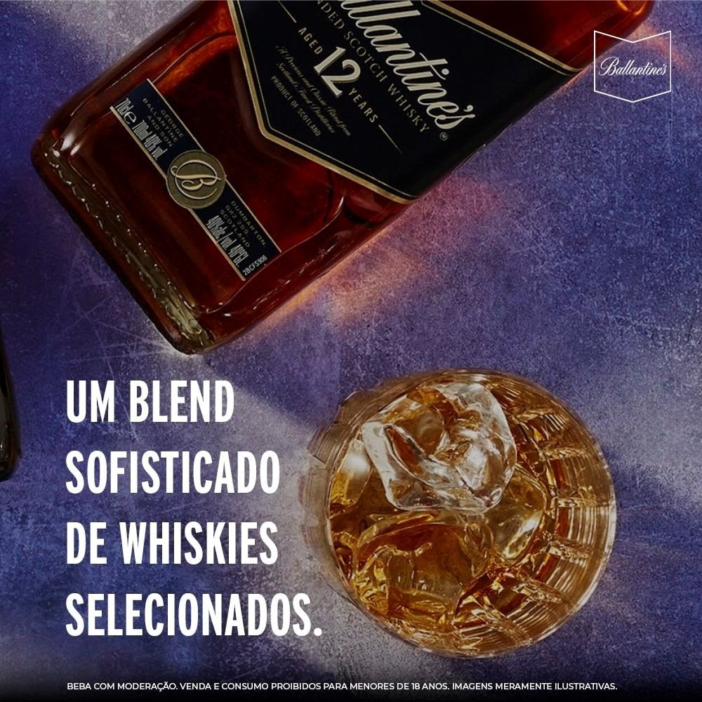 Whisky Ballantine's 12 Anos Blended Escocês 1 Litro